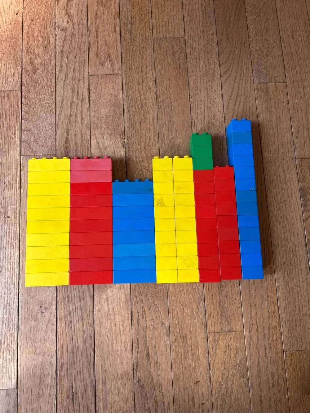 Lego Duplo Brick Lot Yellow Blue Red Green Bricks 2X2 And 4X2